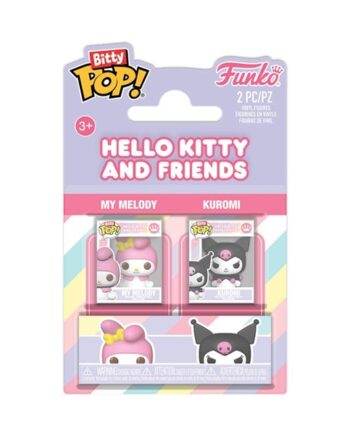 Funko Pocket Pop: Sanrio Hello Kitty And Friends Bitty My Melody   Kuromi Vinyl Figure  -pack 2cm