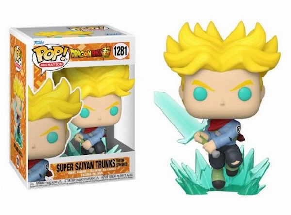 Funko Pop: Dragon Ball Super Super Saiyan Trunks With Sword  1281 Vinyl Figure 9cm