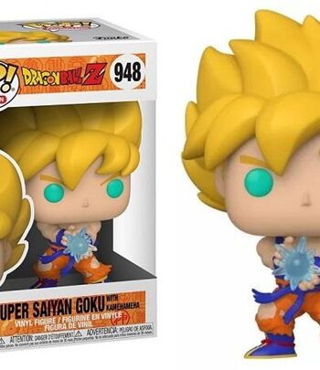 Funko Pop: Dragon Ball   Super Saiyan Goku With Kamehameha Wave  948 Animation Vinyl Figure 9cm