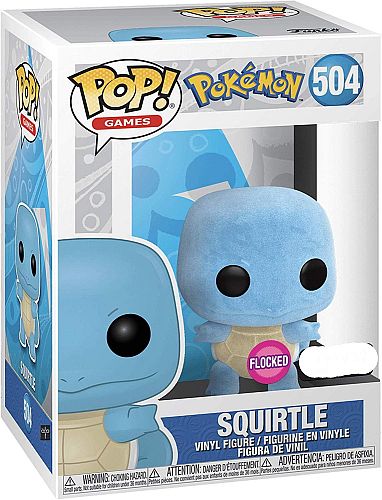 Funko Pop: Pokemon Squirtle  Flocked  Figure 9cm