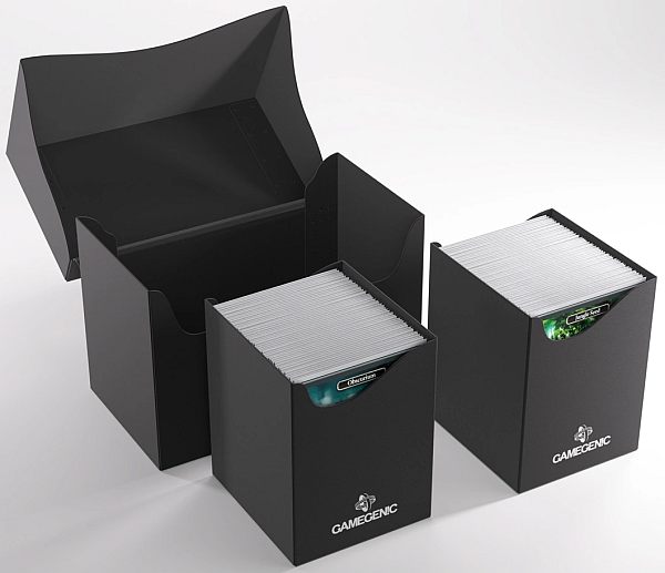 Gamegenic Deck Box: Double Deck Holder 200    Black  Sort
