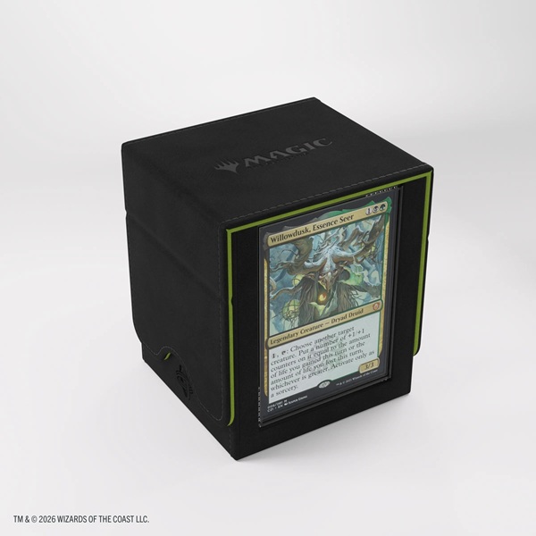 Gamegenic Deck Box: Magic: The Gathering Secrets Of Strixhaven Squire Plus 100    Black Green