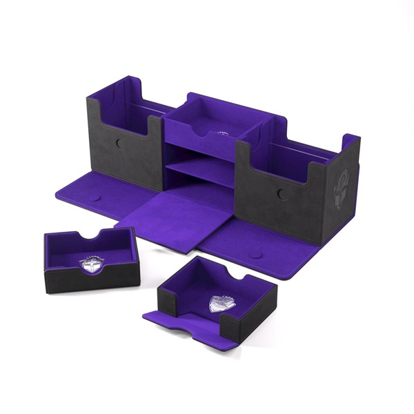Gamegenic Deck Box: The Academic 266    Black Purple