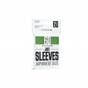 Gamegenic: Just Sleeves: Small Japanese Size Green  Gr 195 184     60 Kortlommer