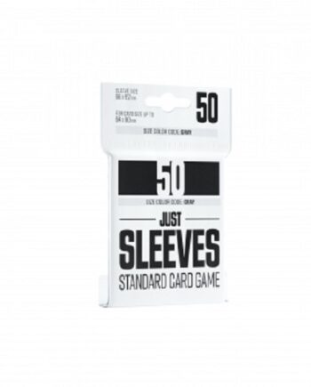 Gamegenic: Just Sleeves: Standard Card Game Size Black  Sort   50 Kortlommer