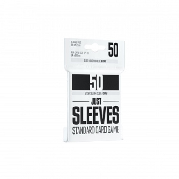 Gamegenic: Just Sleeves: Standard Card Game Size Black  Sort   50 Kortlommer
