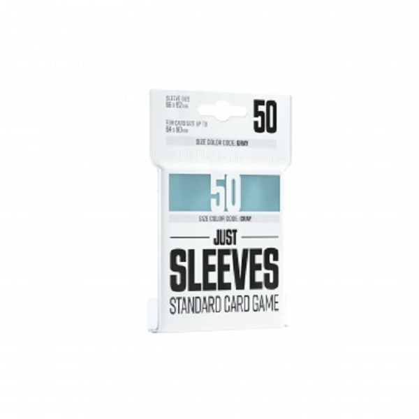 Gamegenic: Just Sleeves: Standard Card Game Size Clear  Transparent   50 Kortlommer