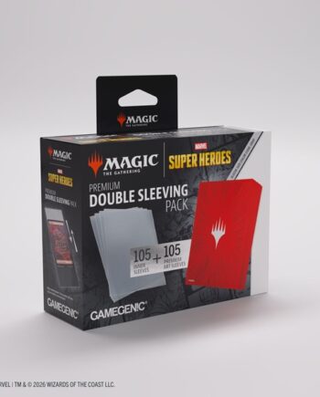 Gamegenic Magic: The Gathering Marvel Super Heroes Premium Double Sleeving Pack Comic Burst Red  2x100 Kortlommer