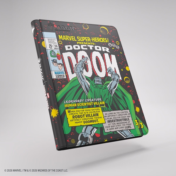 Gamegenic Mappe: Magic: The Gathering Marvel Super Heroes Zip-up Album 18-pocket  Holder 360 Kort  Doctor Doom Spider-man