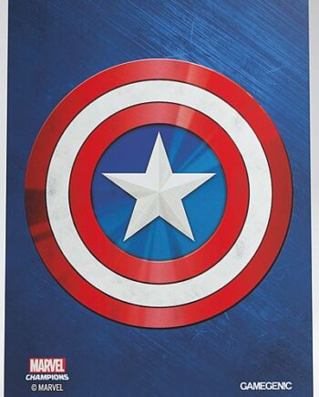 Gamegenic Marvel Champions Sleeves Captain America  50   Kortlommer