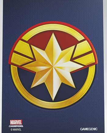 Gamegenic Marvel Champions Sleeves Captain Marvel  50   Kortlommer