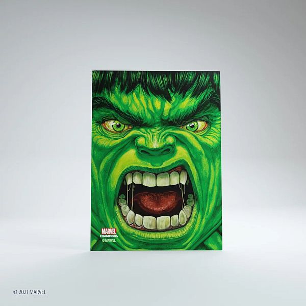 Gamegenic Marvel Champions Sleeves Hulk  50   Kortlommer