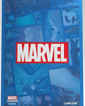 Gamegenic Marvel Champions Sleeves Marvel Logo: Blue  50   Kortlommer