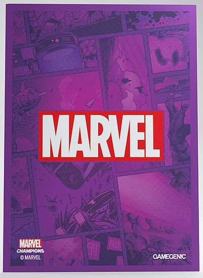 Gamegenic Marvel Champions Sleeves Marvel Logo: Purple  50   Kortlommer
