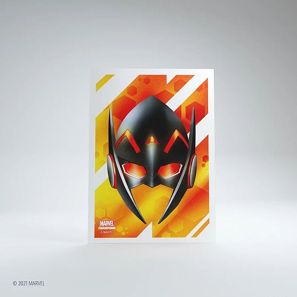 Gamegenic Marvel Champions Sleeves Wasp  50   Kortlommer