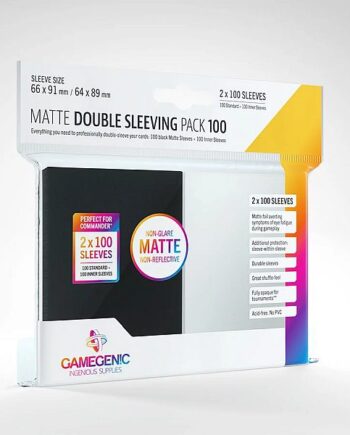 Gamegenic Matte Sleeves: Double Sleeving Pack  2x100 Kortlommer