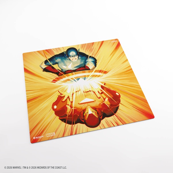 Gamegenic Spillem 195 165 Tte: Magic: The Gathering Marvel Super Heroes Prime  -player Playmat Iron Man Captain America