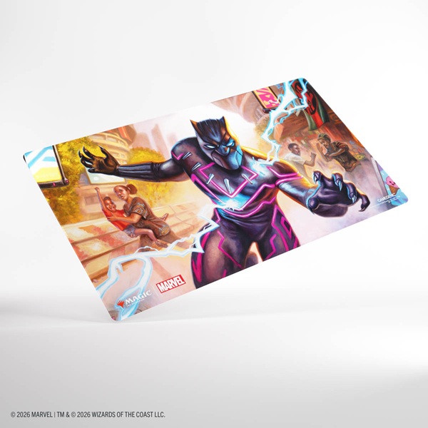 Gamegenic Spillem 195 165 Tte: Magic: The Gathering Marvel Super Heroes Shiny Playmat Striking Black Panther
