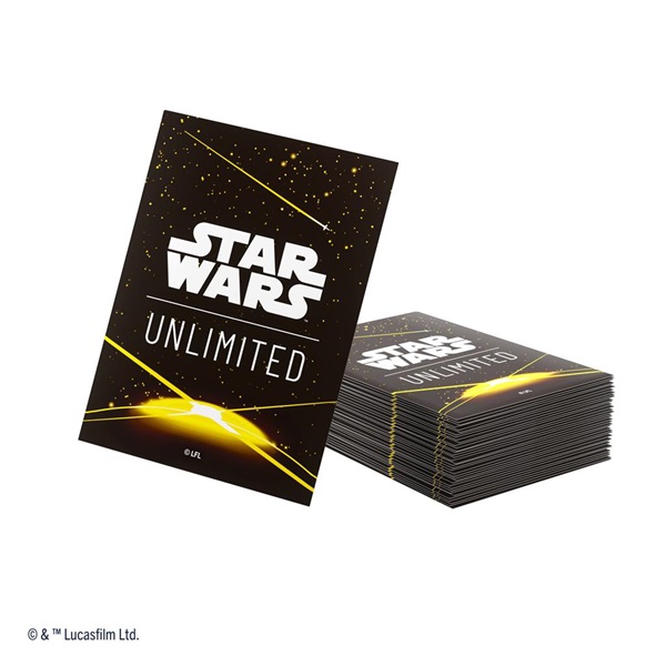 Gamegenic Star Wars: Shadows Of The Galaxy Unlimited Art Sleeves Card Back Yellow  60   Kortlommer