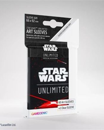 Gamegenic Star Wars: Unlimited Art Sleeves  Card Back Red  60   Kortlommer