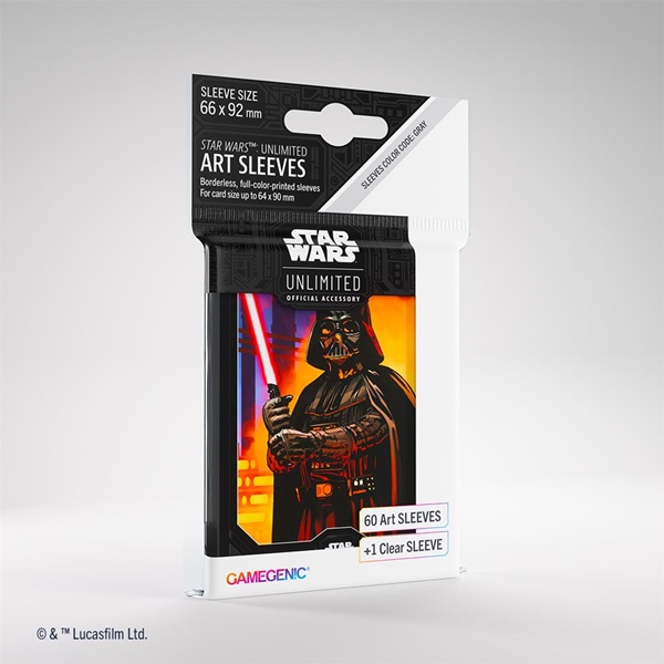 Gamegenic Star Wars: Unlimited Art Sleeves Darth Vader  60   Kortlommer