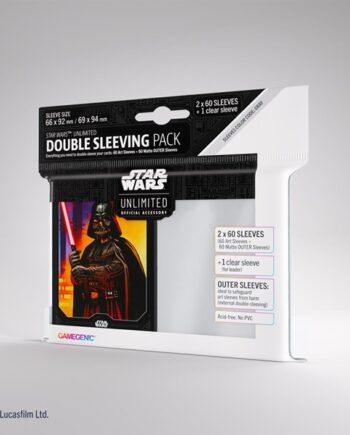 Gamegenic Star Wars: Unlimited Art Sleeves Double Sleeving Pack Darth Vader  2x60 Kortlommer