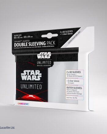 Gamegenic Star Wars: Unlimited Art Sleeves Double Sleeving Pack Space Red  2x60 Kortlommer