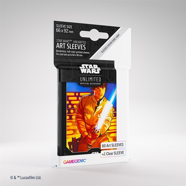 Gamegenic Star Wars: Unlimited Art Sleeves Luke Skywalker  60   Kortlommer