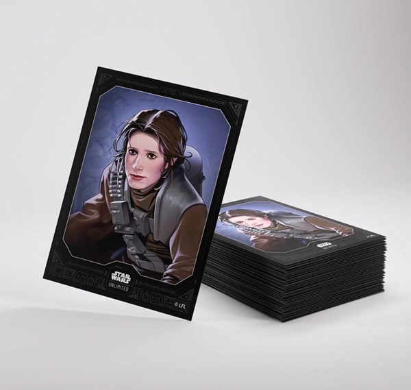 Gamegenic Star Wars: Unlimited Premium Art Sleeves Set  :   Lawless Time Leia Organa  60   Kortlommer