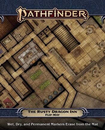Gamemastery Flip-mat: The Rusty Dragon Inn Tabletop   195 165 Tte       Pathfinder  Pzo30103
