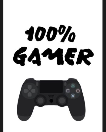 100  Gamer Gamer Plakat
