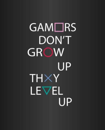 Gamers Level Up Gamer Plakat