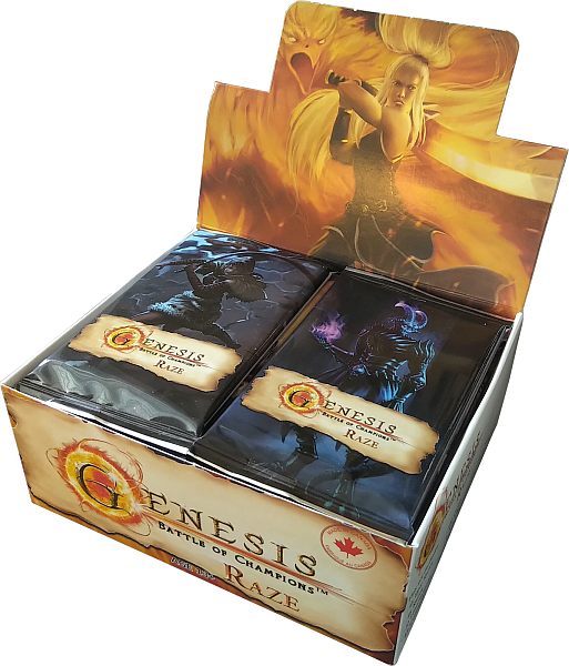 Genesis: Battle Of Champions Tcg: Raze Booster Display  Box Med 24 Pakker