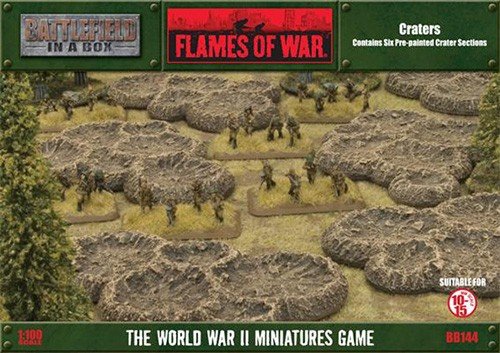 Gf9 Scenery: Battlefield In   Box Craters   Flames Of War