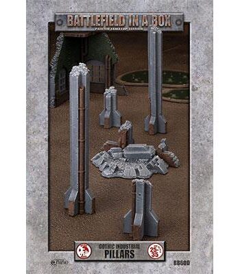 Gf9 Scenery: Battlefield In   Box Gothic Industrial Pillars  X1  30mm