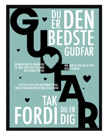 Gudfar Plakat Personlig Plakat