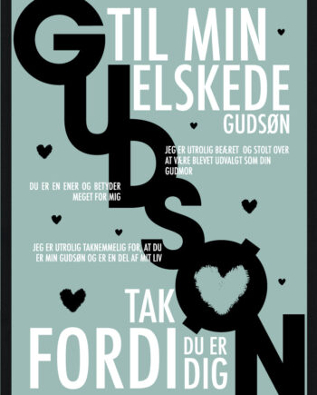 Gudsøn Plakat Personlig Plakat