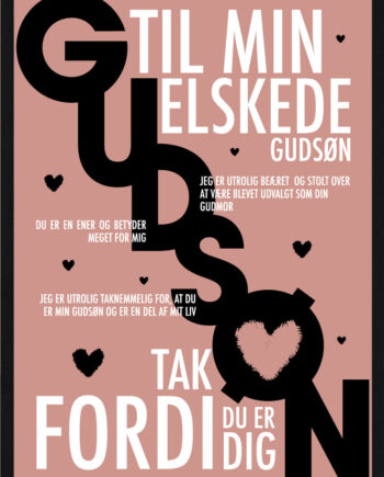 Gudsøn Plakat Personlig Plakat