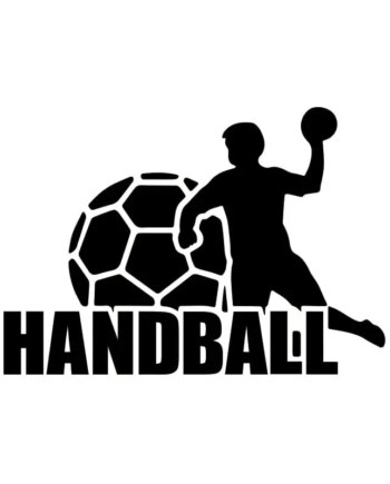 Håndbold Wallsticker  Stor Flot Wallsticker Til Håndboldspilleren  57x81cm