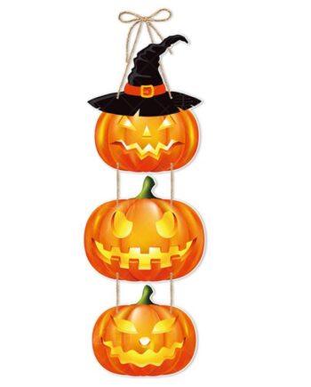 Hængende Halloween Vægdekoration    Skræmmende Græskar