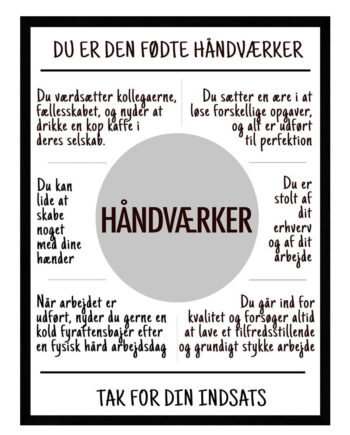 Handværker Plakat