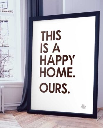 Happy Home-plakat 21   29    A4  Kr  199 -