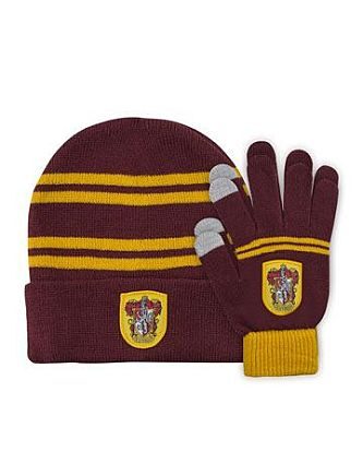 Harry Potter Beanie   Gloves Set For Kids Gryffindor