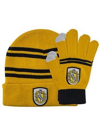 Harry Potter Beanie   Gloves Set For Kids Hufflepuff