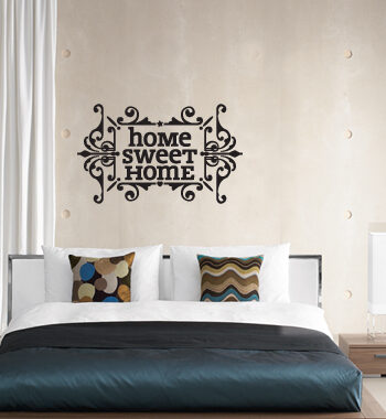 Home Sweet Home Wallsticker Af Alan Smithee  60x37 Cm