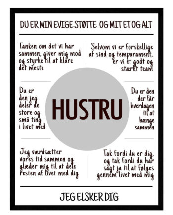 Hustru Plakat