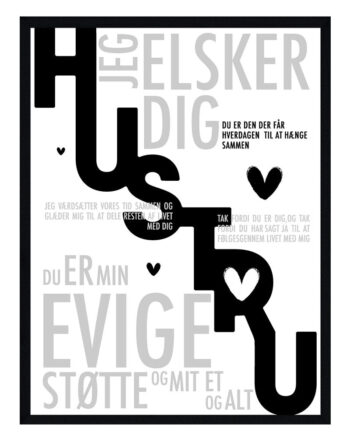 Hustru Plakat Personlig Plakat