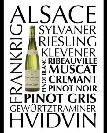 Hvidvin Plakat Alsace