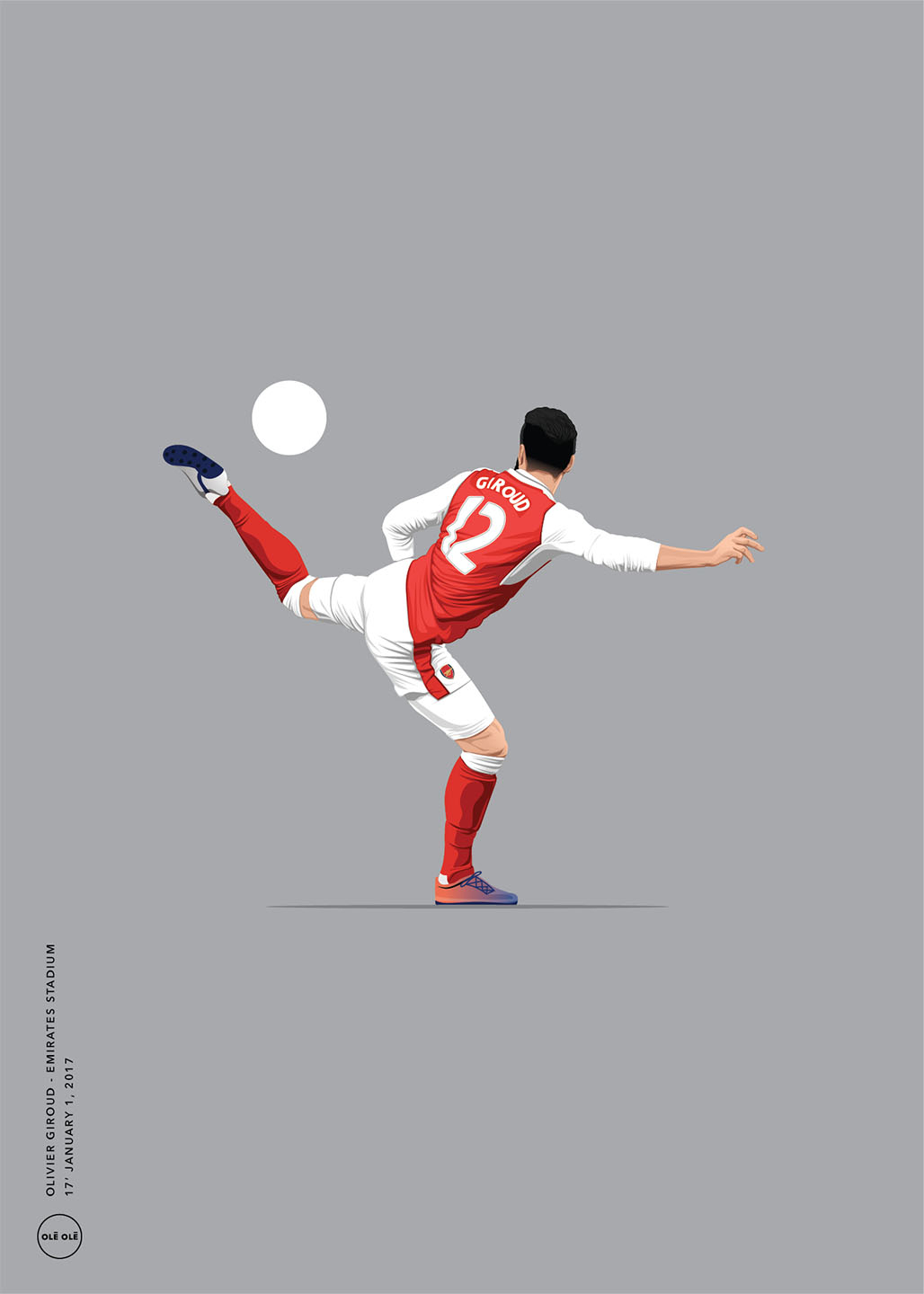 17â January 2017 Olivier Giroud Af Olé Olé