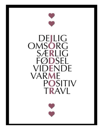 Jordemoder Citat Plakat